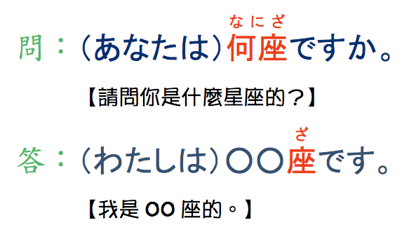 星座（せいざ）
