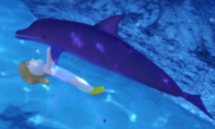 Jessica schwimmt mit einem Delfin!