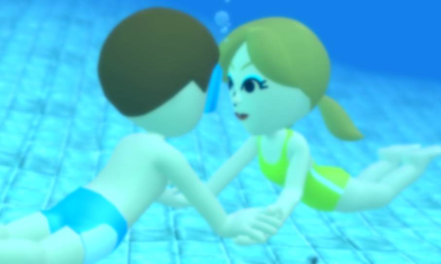 Ich und Jessica halten uns die Händchen unterwasser!  <3