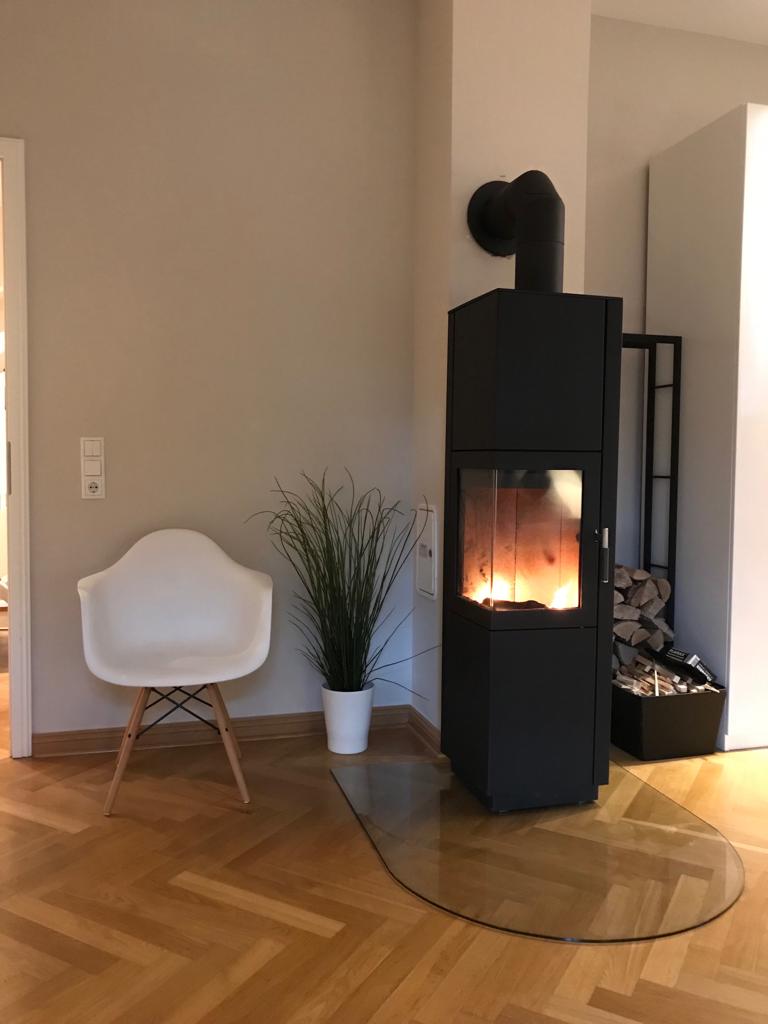 Kernbohrung für Kamin - danach