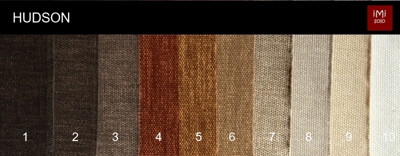 1- Choco, 2- Kaffee, 3- Braungrau, 4- Herbstlaub, 5- Ocker, 6- Beigebraun, 7- Sand, 8- Beige, 9- Creme,10- Weiß  