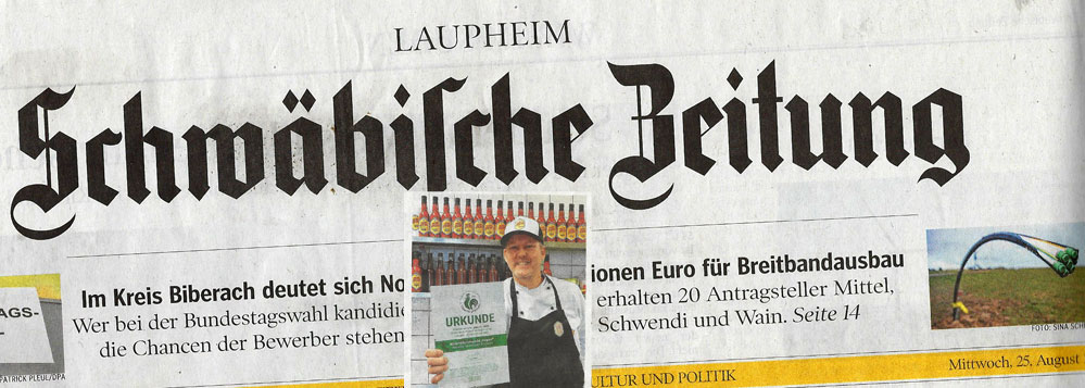 Neues von der Wilde Hilde in der schwäbischen Zeitung