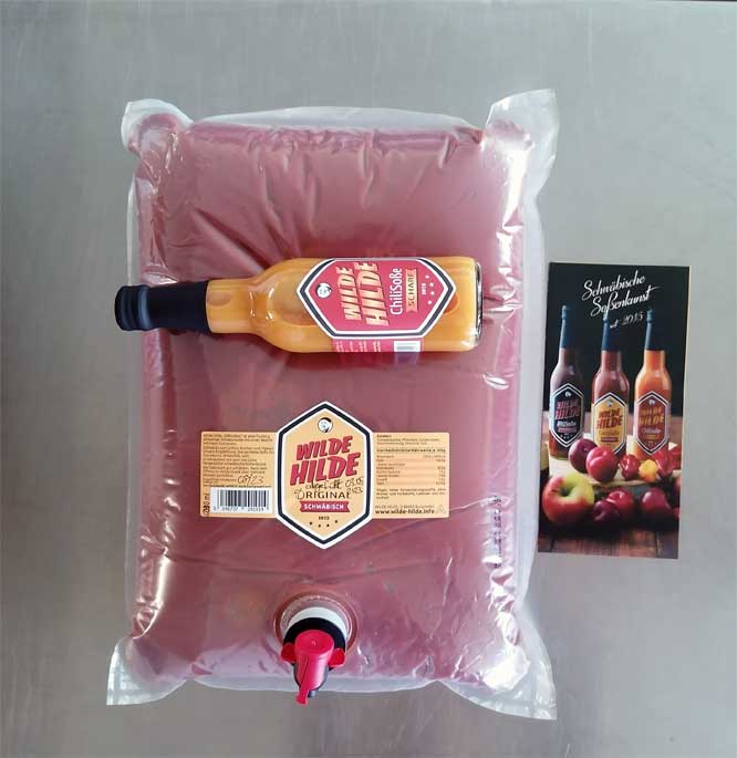 wilde hilde steht für die beste currywurstsosse, großgebinde kaufen