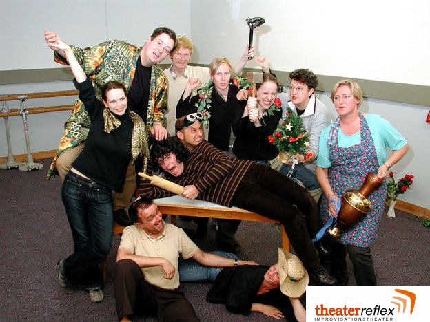 Improvisationstheater Reflex Das allererste Team in 2002