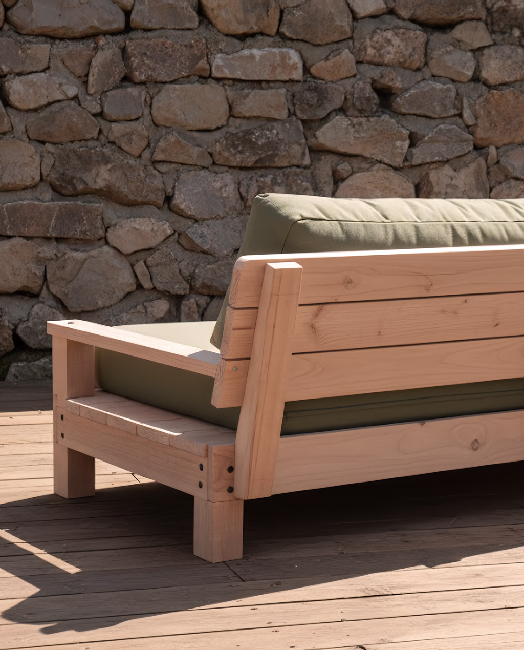 canapé de jardin bois douglas made in france