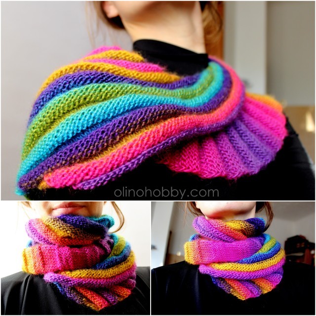knitted scarf Frangiflutti