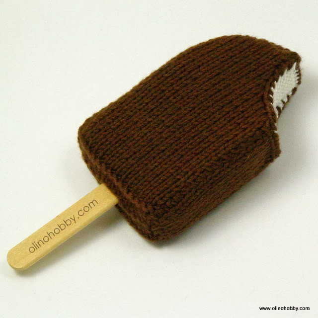 ice cream knitted food