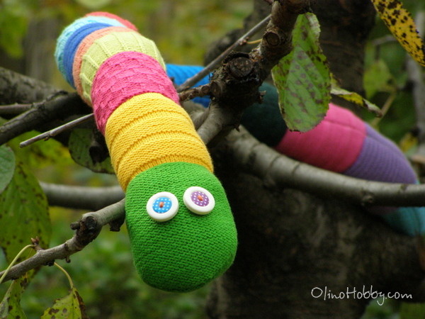 Knitted Snake soft toy