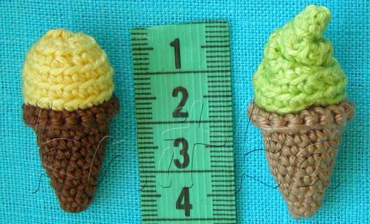 ice cream crochet food