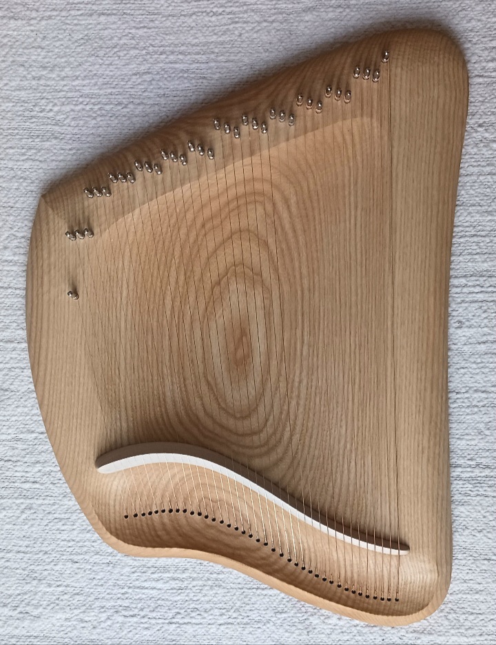Coy in ash wood: distinctive wood grain, light-dark alienating 