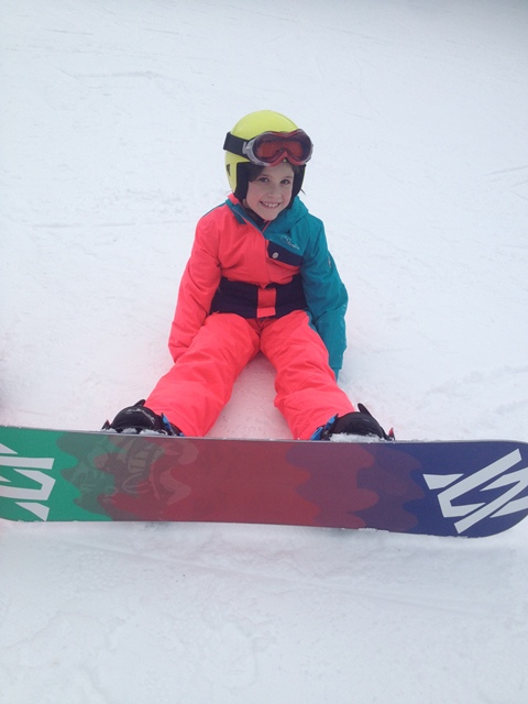Snowboarden lernen am Hopsihang