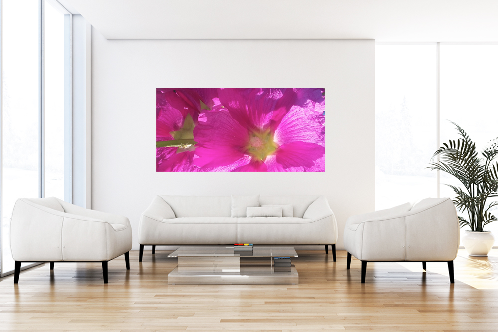 Panorama 120x60/"Pink Flowers"