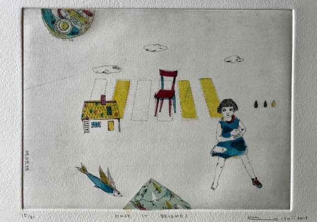 ART528　「進化」　チェコの銅版画　インテリアアート ART528 「進化」 チェコの銅版画 インテリアアート ART528