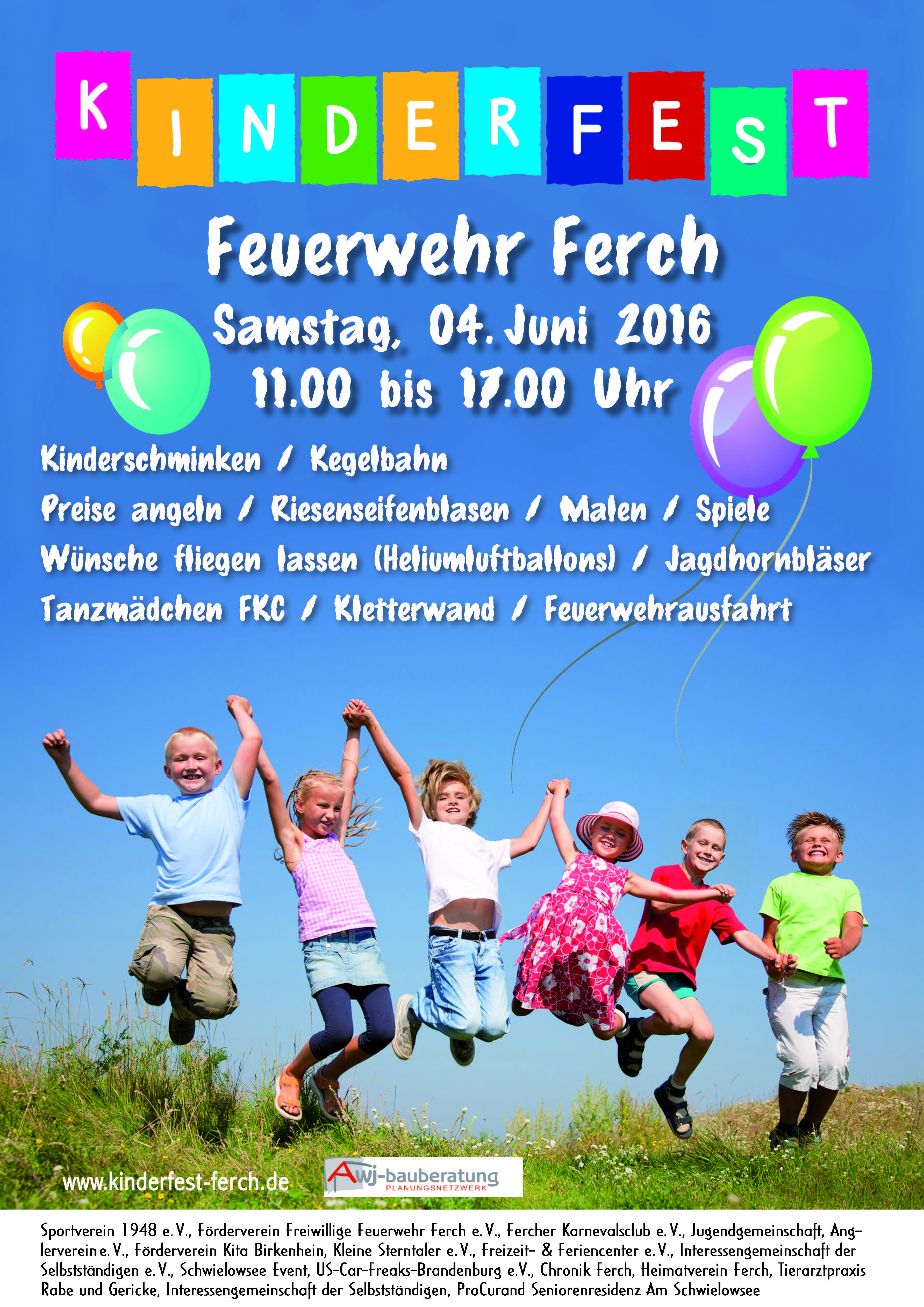 kinderfest 2016 www chronikvonferch de aktuelles und kinderfest flyer