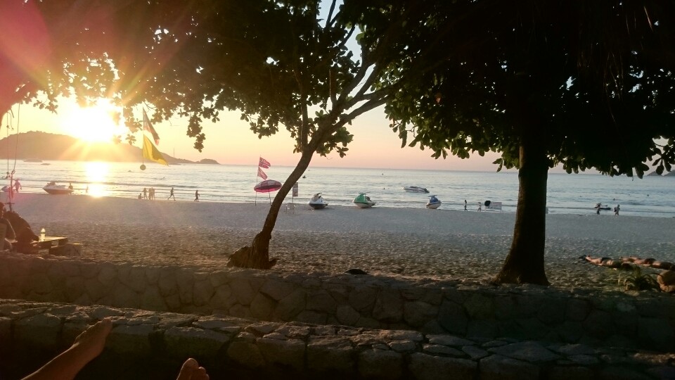 Sunset am Hotel....ahhhhhhh...ohhhhhhh...