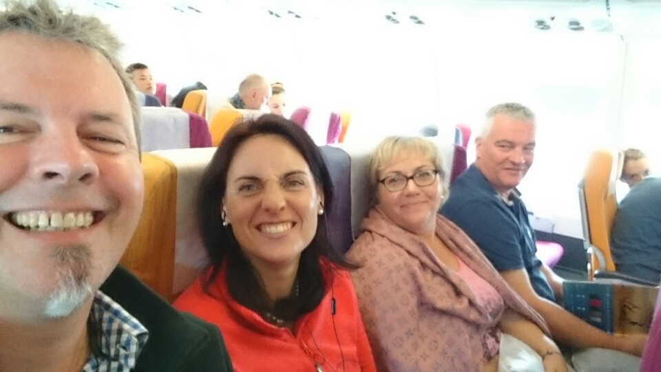 Dann ab in den Flieger...