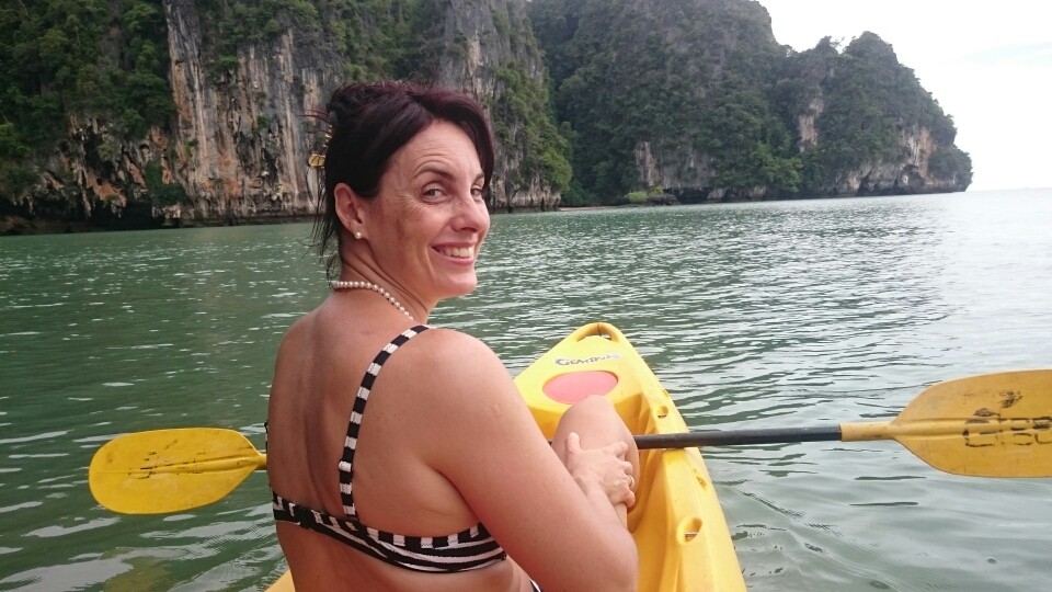 ...wo wir mit dem Kajak....