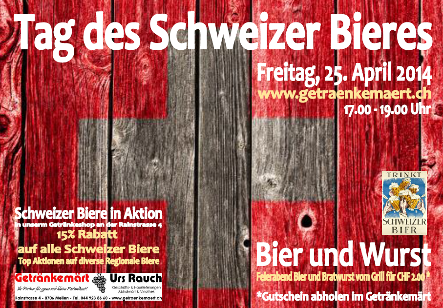 Tag Des Schweizer Bieres Getrankemart Urs Rauch