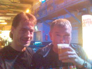 Fritz Sdunek mit meinem Bier
