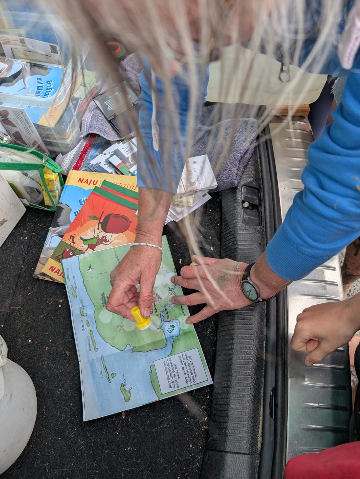 Stempelheft der NAJU-Ostfriesland-Tour 2025 ©NABU/Ratering