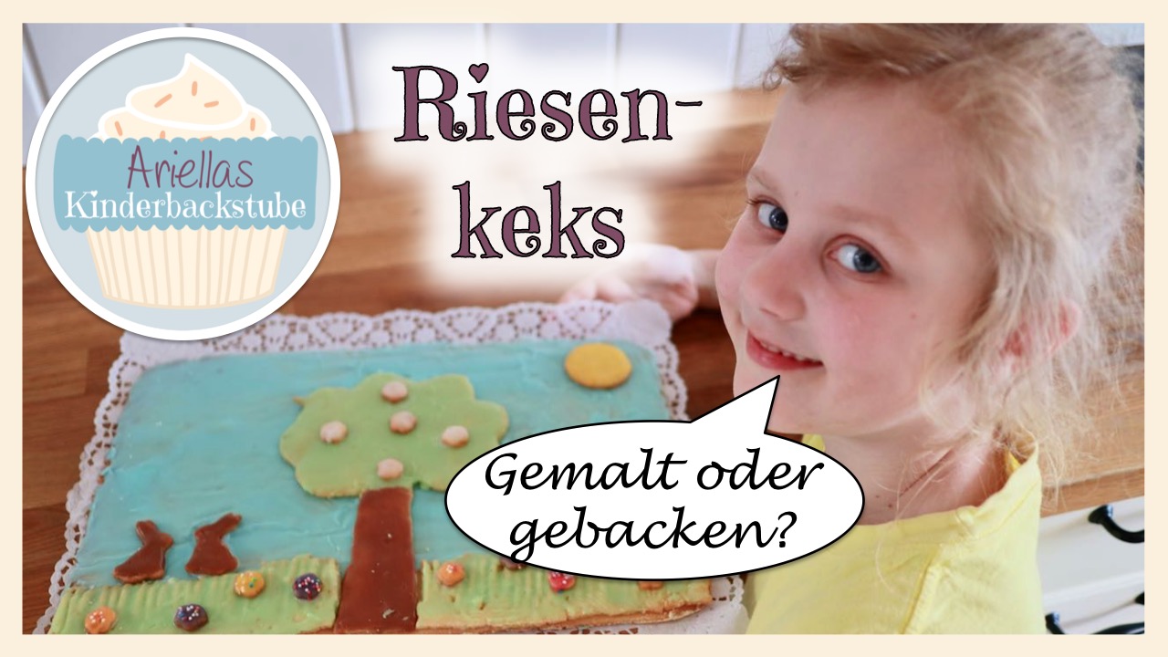 Riesen-XXL-Keks / ein Bild backen (Ostergebäck)