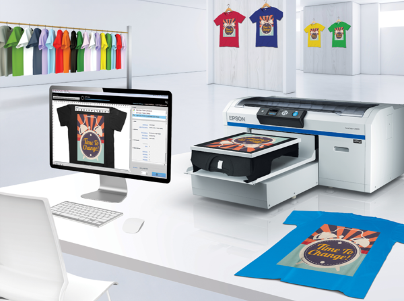 Прямая печать на ткани Epson