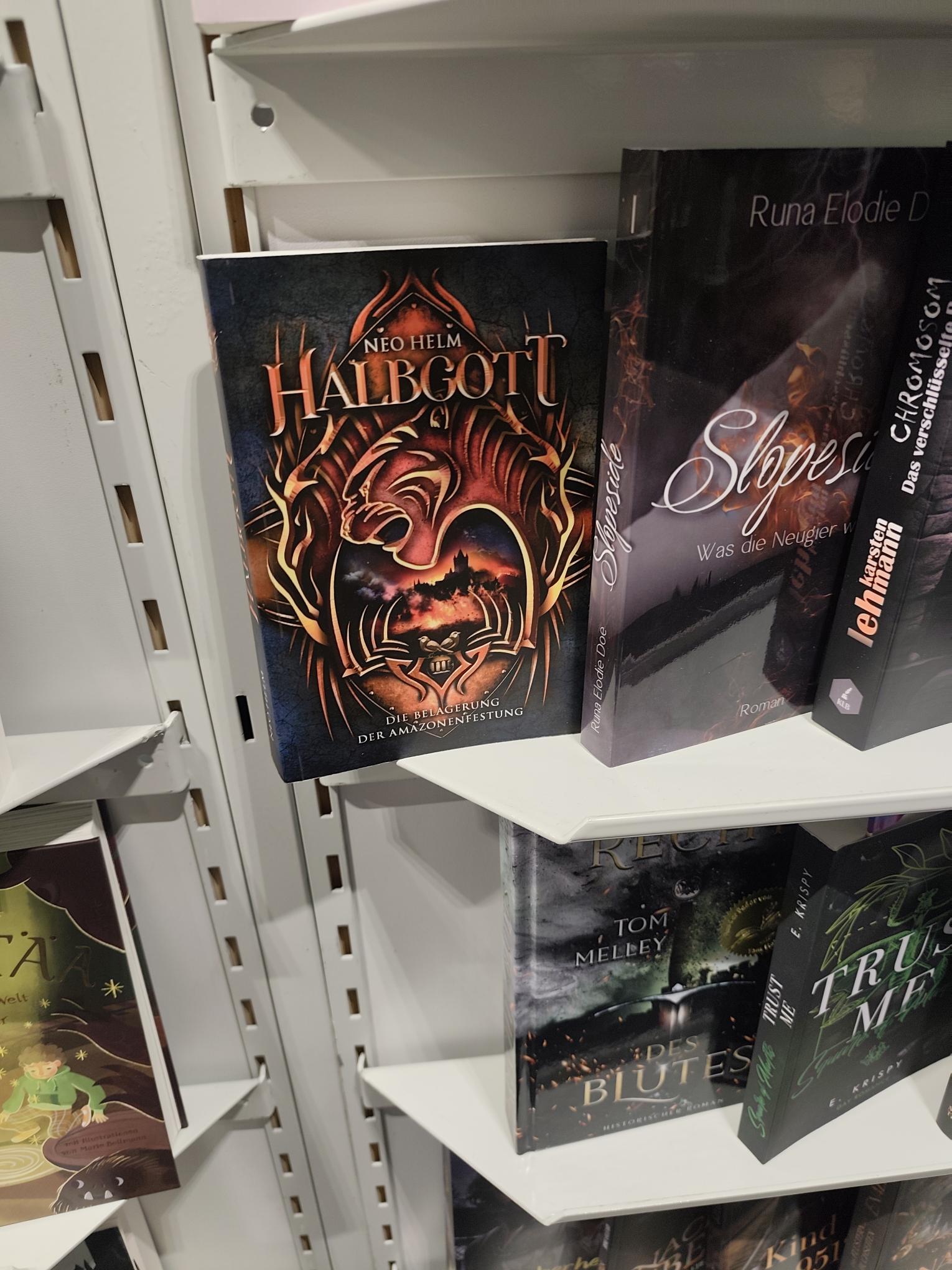 Halbgott 3 am Stand des Selfpublisher-Verbands.