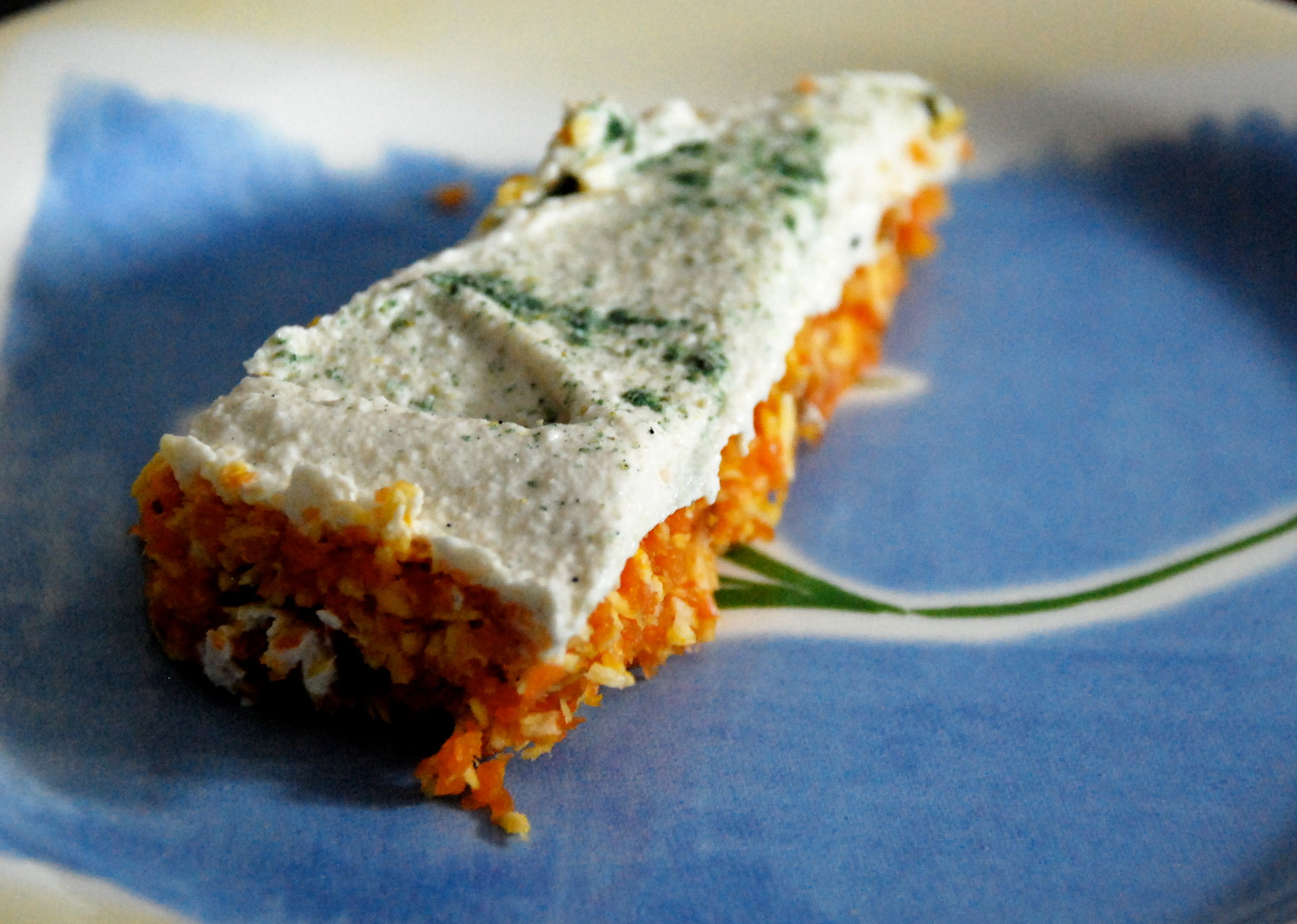 Tarta de zanahoria con crema de anacardos