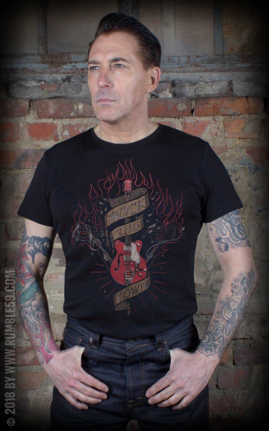 Rumble59 T Shirt Rock This Town Rockabilly Fashion Kleidung Kleid