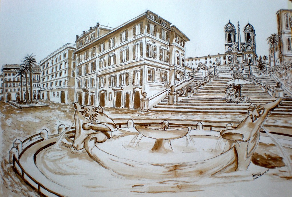 "Piazza di Spagna.Roma"(2010)