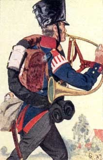 Flügelhornist in Felduniform