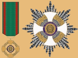 Ordensinsignia und Bruststern eines Großoffiziers des DiNozza Ordens