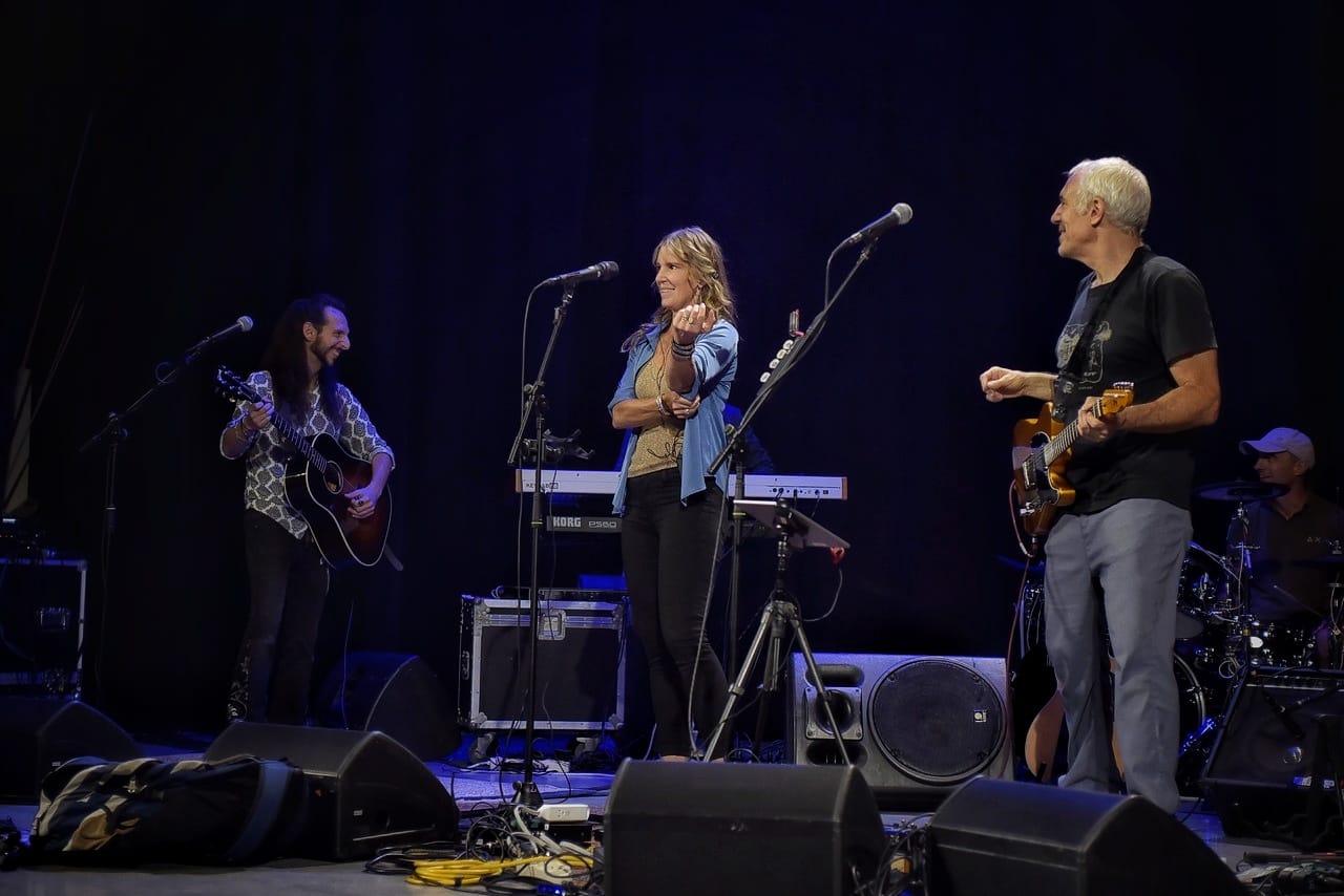 Anthony Basso , Inger Nova & Jeff Pevar (Pic by Riccardo Bostiancich)