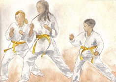 Karate Gruppe, Mischtechnik