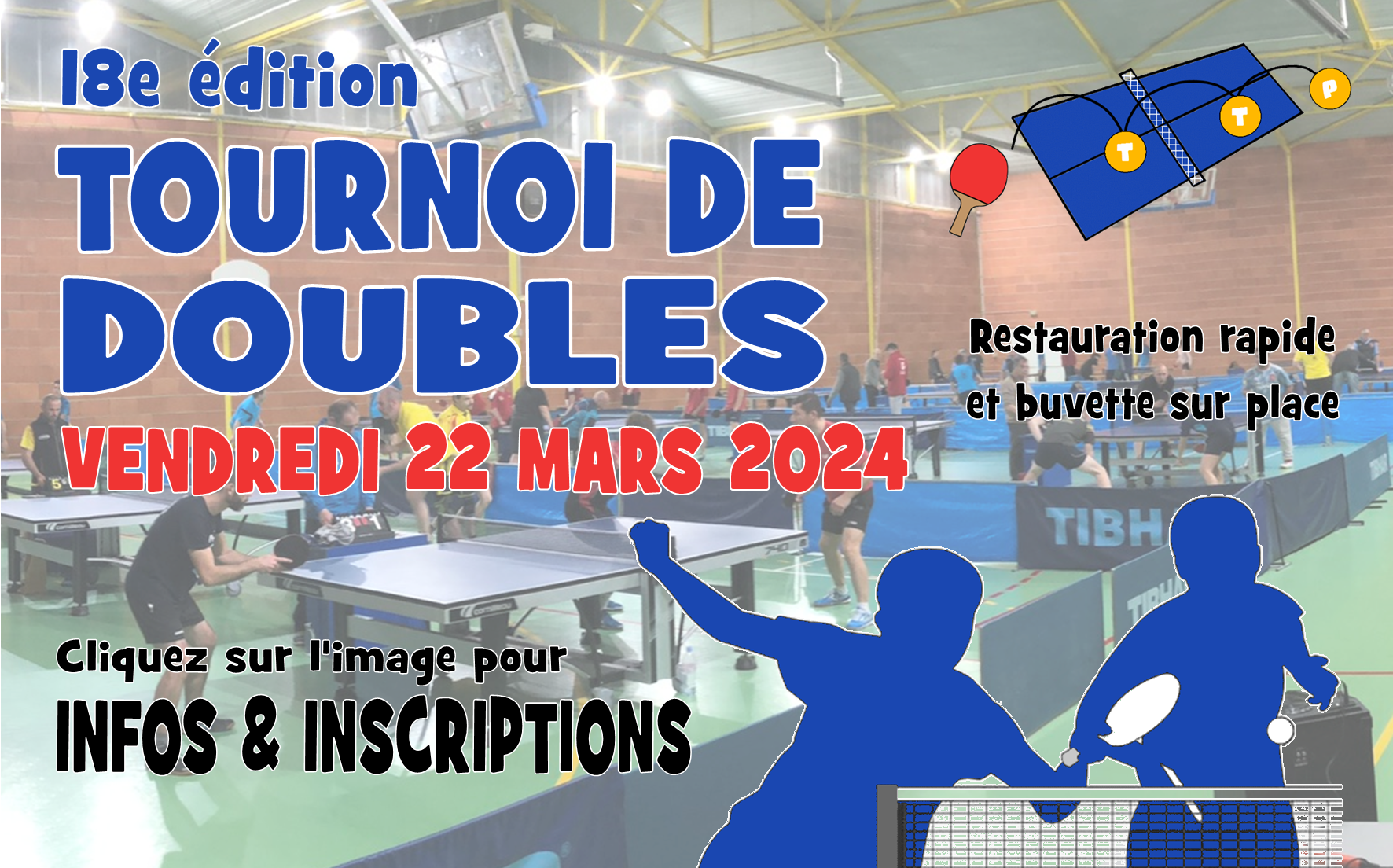 Tournoi de doubles 2024 - Inscriptions