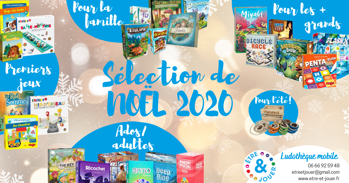 La sélection de Noël 2020 de la ludothèque