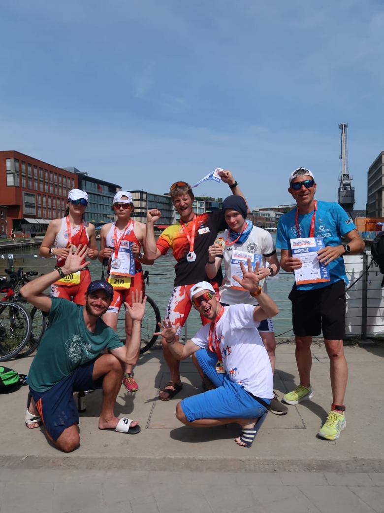 Sparda Münster City Triathlon am 22. Juni 2025 in Münster: Hallenser*innen holen alle Medaillen bei der DM über die Olympische Distanz und in der Jugend