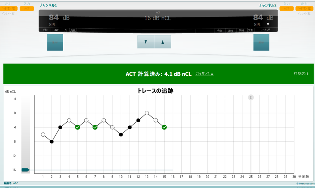 雑音下での聞き取り能力を知る