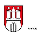 Das Wappen der Freien und Hansestadt Hamburg
