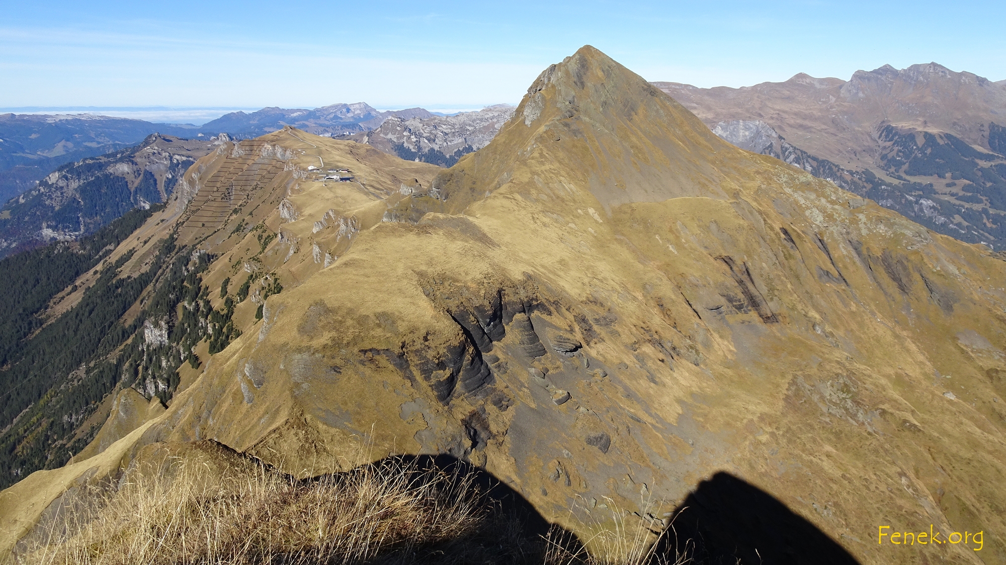 Der Tschuggen vom Lauberhorn gesehen