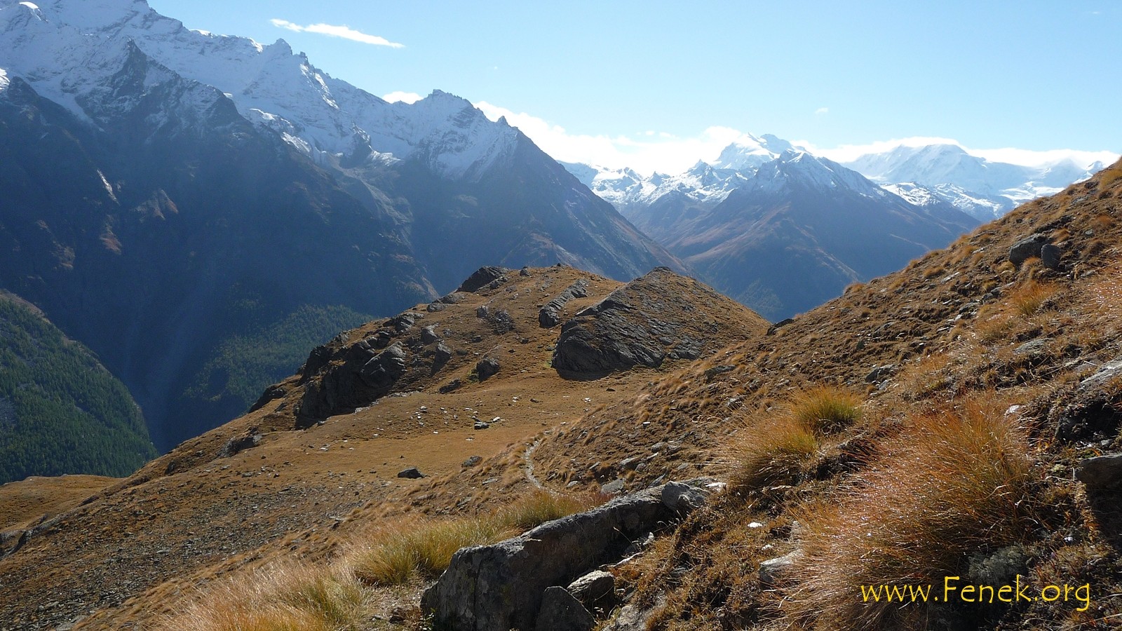Blick zur Monte Rosa