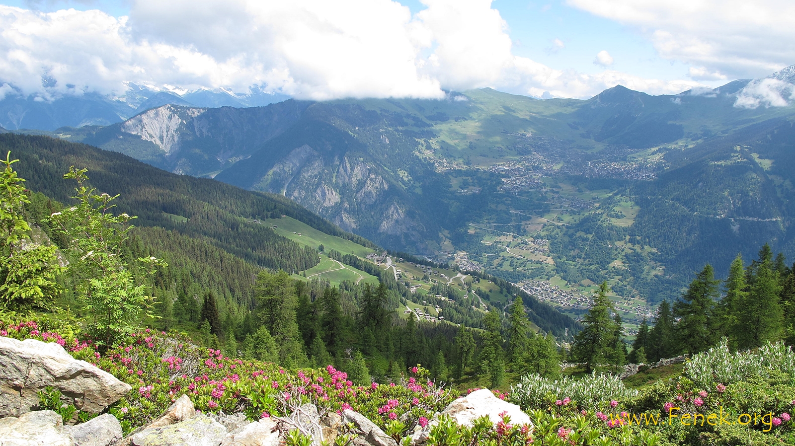 Verbier und allerlei Gipfel ringsum....