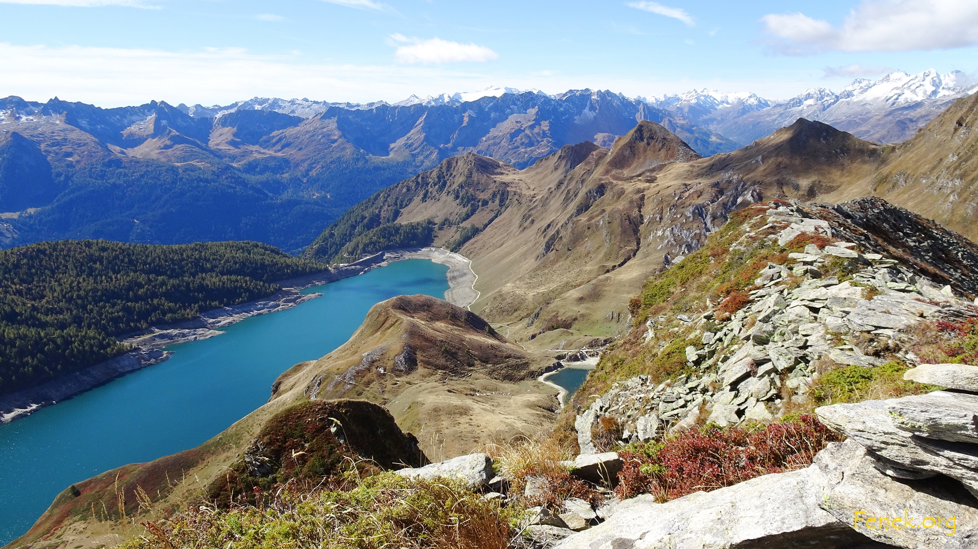 auch vom tiefer gelegenen Punkt ist die Aussicht prächtig