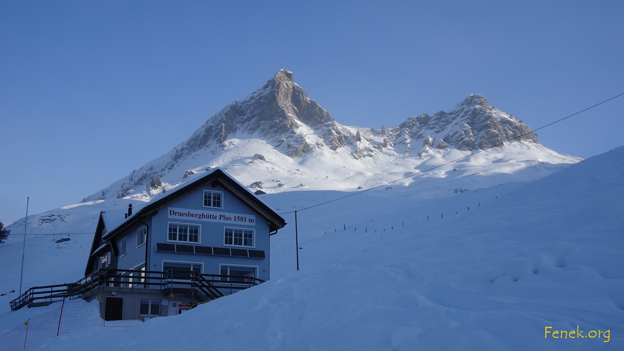 bei der Druesberghütte etwas blauer Himmel