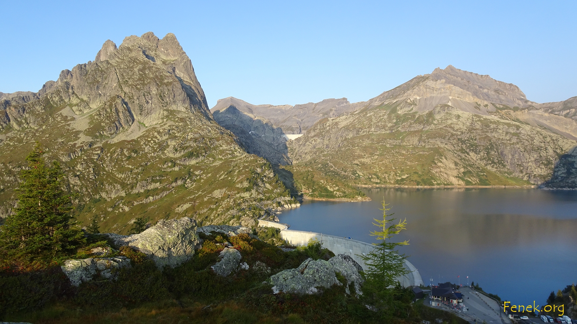 Staumauer beim Lac d'Emosson