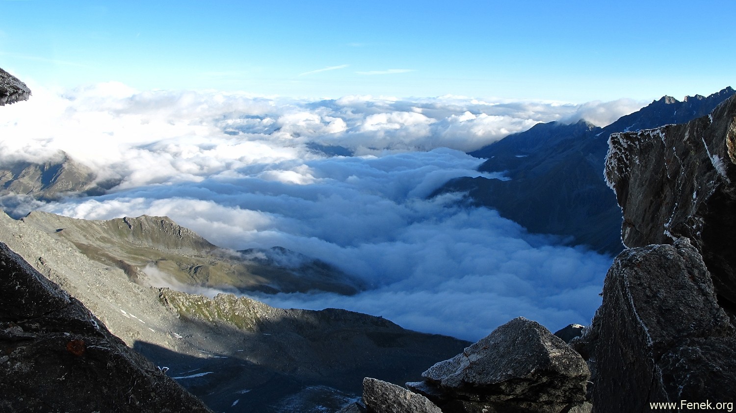 Blick hinunter ins Tal wo wir herkommen