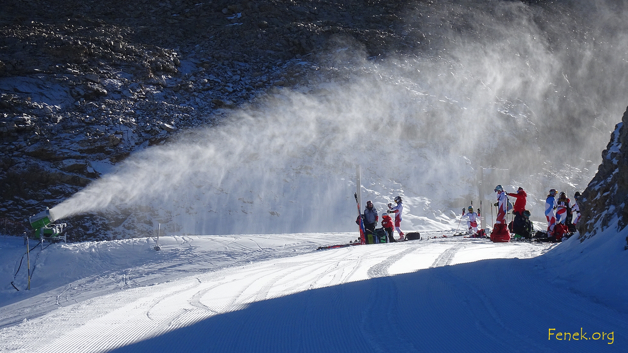 Skizirkus in Aktion