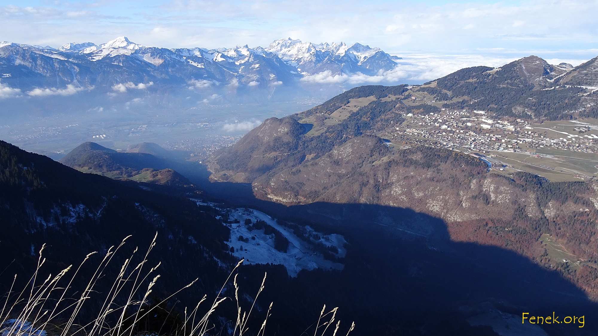 Aussicht ins Rhonetal