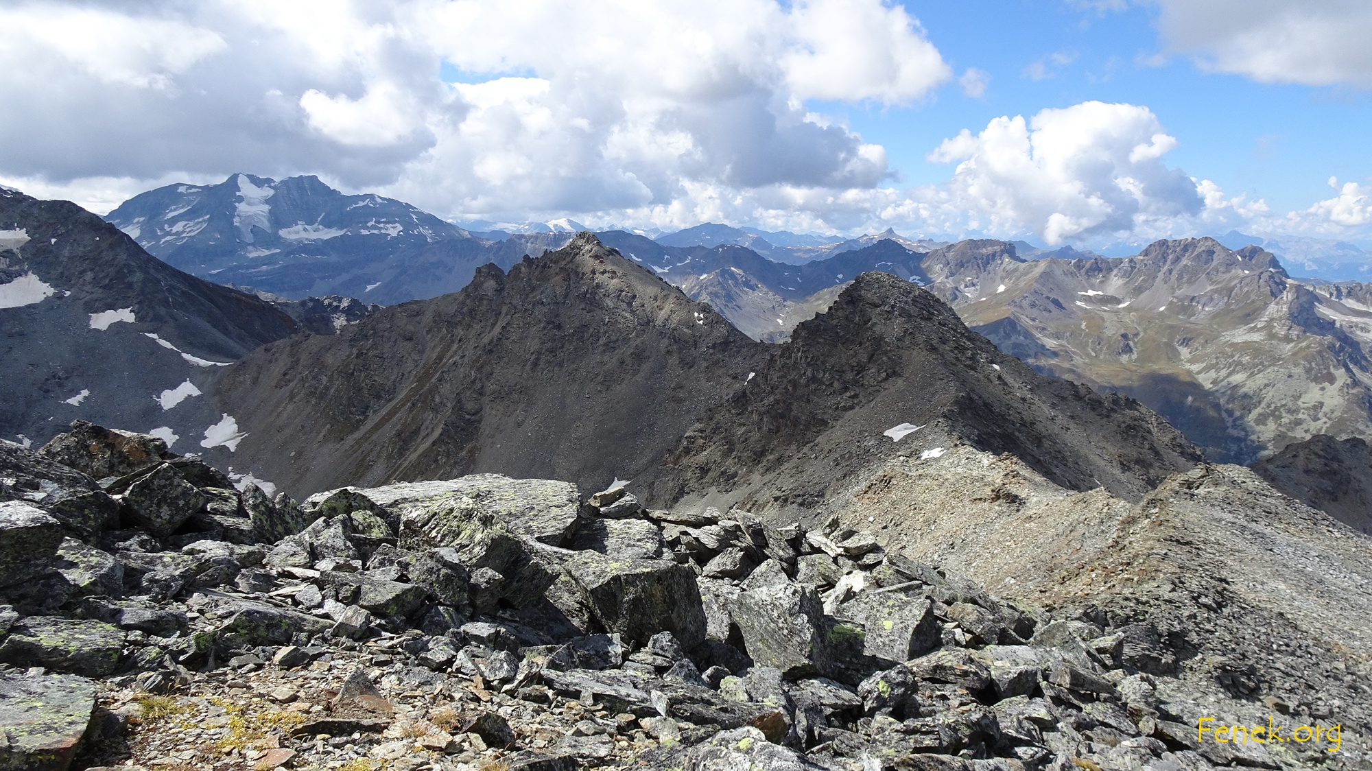 geschafft. Blick zurück zu Pt.3137 und Furggwanghorn