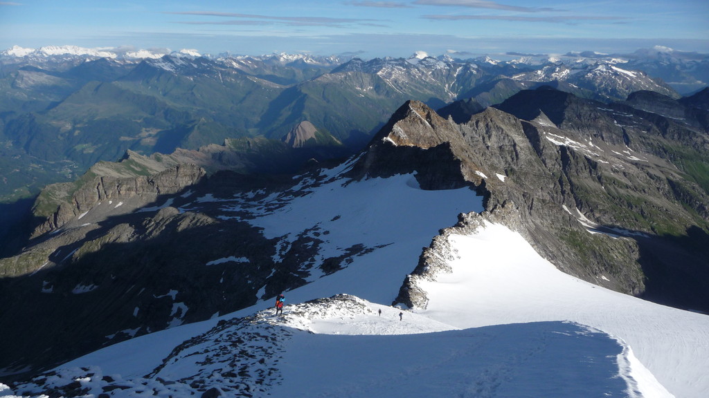 Blick zum Normalanstieg